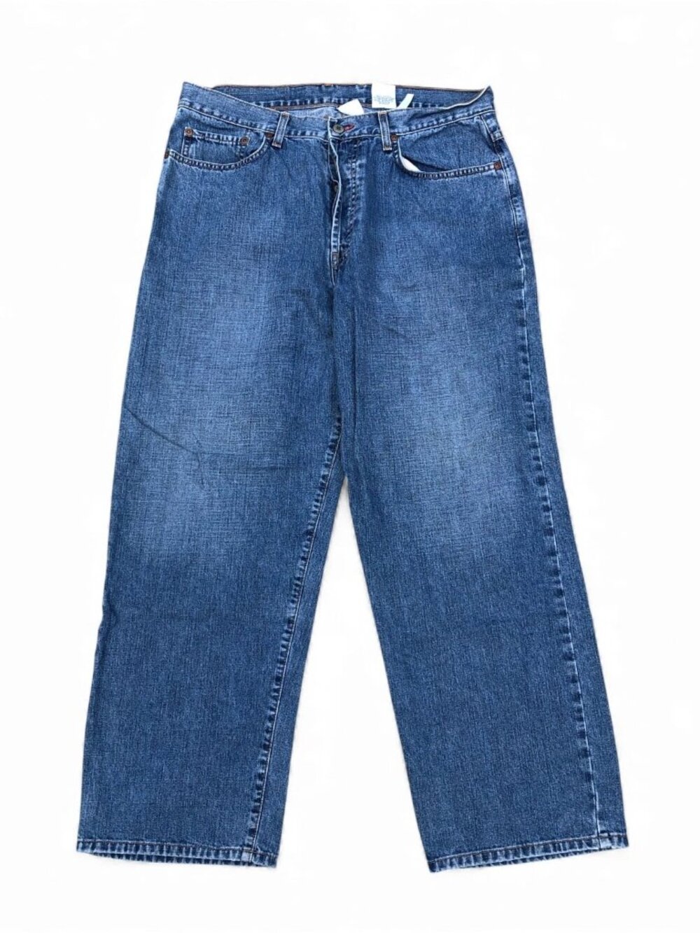 LUCKY BRAND Denim Wide Leg Jeans Men 36 Low Rise Vintage Jean Short Dungarees